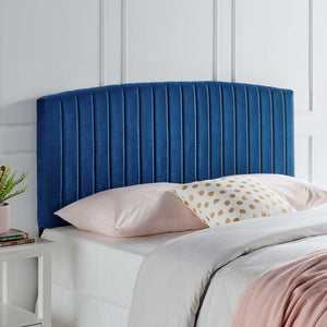 ModwayModway Rebecca Performance Velvet Full / Queen Headboard MOD-6141 MOD-6141-NAV- BetterPatio.com