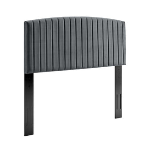 ModwayModway Rebecca Performance Velvet Twin Headboard MOD-6140 MOD-6140-CHA- BetterPatio.com