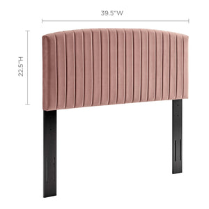 ModwayModway Rebecca Performance Velvet Twin Headboard MOD-6140 MOD-6140-DUS- BetterPatio.com