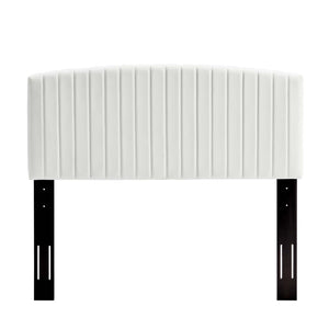 ModwayModway Rebecca Performance Velvet Twin Headboard MOD-6140 MOD-6140-WHI- BetterPatio.com