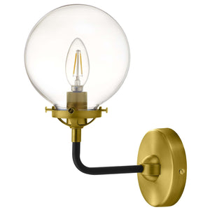 ModwayModway Reckon Amber Glass and Brass Wall Sconce Light EEI-2885 EEI-2885- BetterPatio.com