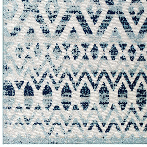 ModwayModway Reflect Tamako Diamond and Chevron Moroccan Trellis 8x10 Indoor / Outdoor Area Rug R-1177-810 R-1177A-810- BetterPatio.com