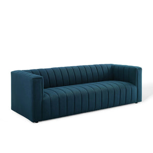 ModwayModway Reflection Channel Tufted Upholstered Fabric Sofa EEI-3881 EEI-3881-AZU- BetterPatio.com