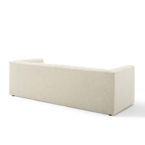 ModwayModway Reflection Channel Tufted Upholstered Fabric Sofa EEI-3881 EEI-3881-BEI- BetterPatio.com