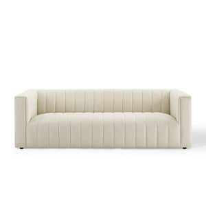 ModwayModway Reflection Channel Tufted Upholstered Fabric Sofa EEI-3881 EEI-3881-BEI- BetterPatio.com