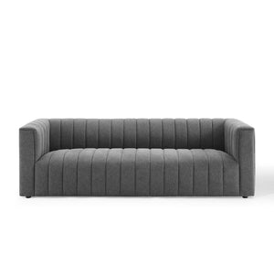 ModwayModway Reflection Channel Tufted Upholstered Fabric Sofa EEI-3881 EEI-3881-CHA- BetterPatio.com