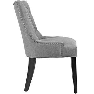 ModwayModway Regent Dining Side Chair Fabric Set of 2 EEI-2743 EEI-2743-LGR-SET- BetterPatio.com