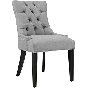 ModwayModway Regent Dining Side Chair Fabric Set of 2 EEI-2743 EEI-2743-LGR-SET- BetterPatio.com