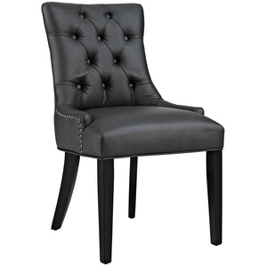 ModwayModway Regent Dining Side Chair Vinyl Set of 2 EEI-2742 EEI-2742-BLK-SET- BetterPatio.com