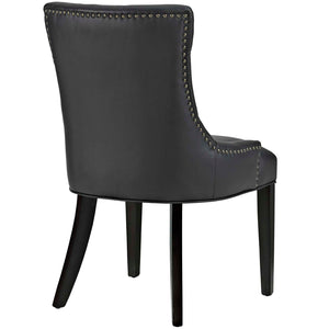 ModwayModway Regent Dining Side Chair Vinyl Set of 2 EEI-2742 EEI-2742-BLK-SET- BetterPatio.com