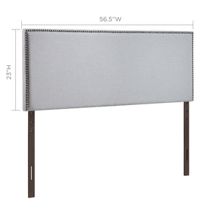 ModwayModway Region Nailhead Full Upholstered Headboard MOD-5217 MOD-5217-GRY- BetterPatio.com