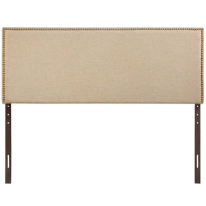 ModwayModway Region Nailhead Queen Upholstered Headboard MOD-5215 MOD-5215-CAF- BetterPatio.com