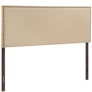 ModwayModway Region Nailhead Queen Upholstered Headboard MOD-5215 MOD-5215-CAF- BetterPatio.com