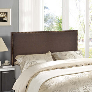 ModwayModway Region Nailhead Queen Upholstered Headboard MOD-5215 MOD-5215-DBR- BetterPatio.com