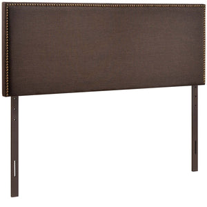 ModwayModway Region Nailhead Queen Upholstered Headboard MOD-5215 MOD-5215-DBR- BetterPatio.com