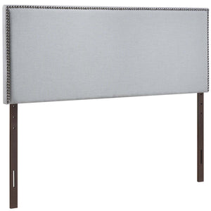 ModwayModway Region Nailhead Queen Upholstered Headboard MOD-5215 MOD-5215-GRY- BetterPatio.com