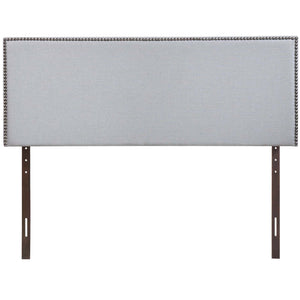 ModwayModway Region Nailhead Queen Upholstered Headboard MOD-5215 MOD-5215-GRY- BetterPatio.com