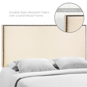 ModwayModway Region Nailhead Queen Upholstered Headboard MOD-5215 MOD-5215-IVO- BetterPatio.com