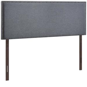 ModwayModway Region Nailhead Queen Upholstered Headboard MOD-5215 MOD-5215-SMK- BetterPatio.com