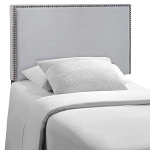 ModwayModway Region Nailhead Twin Upholstered Headboard MOD-5218 MOD-5218-GRY- BetterPatio.com