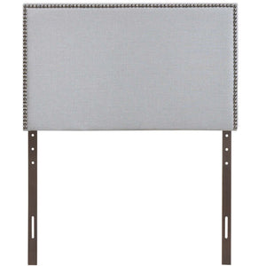 ModwayModway Region Nailhead Twin Upholstered Headboard MOD-5218 MOD-5218-GRY- BetterPatio.com