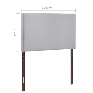 ModwayModway Region Twin Upholstered Fabric Headboard MOD-5214 MOD-5214-GRY- BetterPatio.com