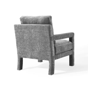 ModwayModway Rehearse Crushed Performance Velvet Armchair EEI-4133 EEI-4133-GRY- BetterPatio.com