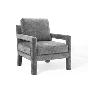 ModwayModway Rehearse Crushed Performance Velvet Armchair EEI-4133 EEI-4133-GRY- BetterPatio.com