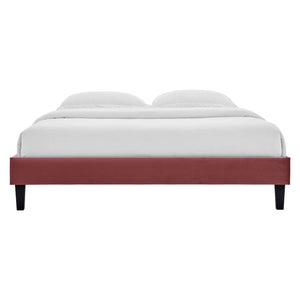 ModwayModway Reign Twin Performance Velvet Platform Bed Frame MOD-6264 MOD-6264-DUS- BetterPatio.com