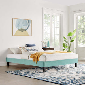 ModwayModway Reign Twin Performance Velvet Platform Bed Frame MOD-6264 MOD-6264-MIN- BetterPatio.com