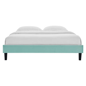 ModwayModway Reign Twin Performance Velvet Platform Bed Frame MOD-6264 MOD-6264-MIN- BetterPatio.com