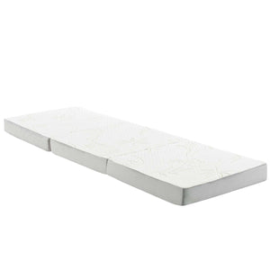 ModwayModway Relax 25 x 75 x 4 Tri-Fold Mattress Topper MOD-5780 MOD-5780-WHI- BetterPatio.com