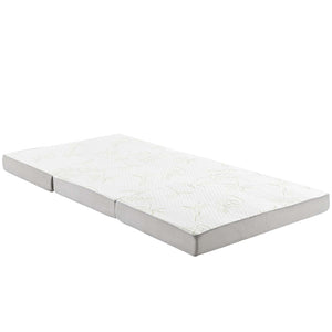 ModwayModway Relax 31 x 75 x 4 Tri-Fold Mattress Topper MOD-5781 MOD-5781-WHI- BetterPatio.com