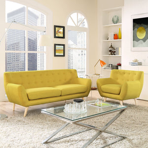 ModwayModway Remark 2 Piece Living Room Set EEI-1784 EEI-1784-SUN-SET- BetterPatio.com