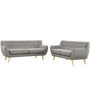 ModwayModway Remark 2 Piece Living Room Set EEI-1785 EEI-1785-LGR-SET- BetterPatio.com