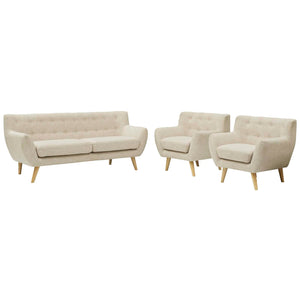 ModwayModway Remark 3 Piece Living Room Set EEI-3322 EEI-3322-BEI-SET- BetterPatio.com