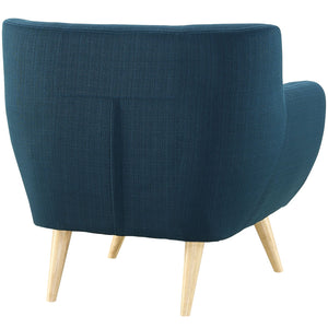 ModwayModway Remark Upholstered Fabric Armchair EEI-1631 EEI-1631-AZU- BetterPatio.com