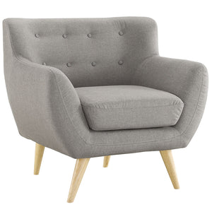 ModwayModway Remark Upholstered Fabric Armchair EEI-1631 EEI-1631-LGR- BetterPatio.com