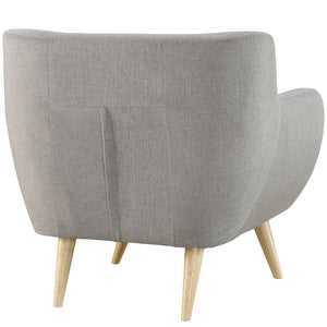 ModwayModway Remark Upholstered Fabric Armchair EEI-1631 EEI-1631-LGR- BetterPatio.com