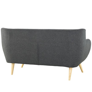 ModwayModway Remark Upholstered Fabric Loveseat EEI-1632 EEI-1632-GRY- BetterPatio.com