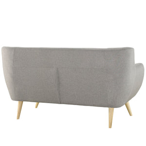 ModwayModway Remark Upholstered Fabric Loveseat EEI-1632 EEI-1632-LGR- BetterPatio.com