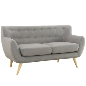 ModwayModway Remark Upholstered Fabric Loveseat EEI-1632 EEI-1632-LGR- BetterPatio.com