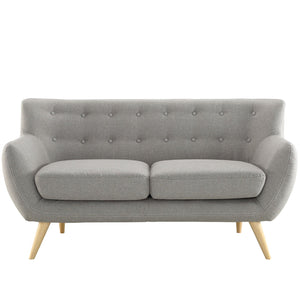 ModwayModway Remark Upholstered Fabric Loveseat EEI-1632 EEI-1632-LGR- BetterPatio.com