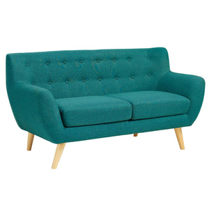 ModwayModway Remark Upholstered Fabric Loveseat EEI-1632 EEI-1632-TEA- BetterPatio.com