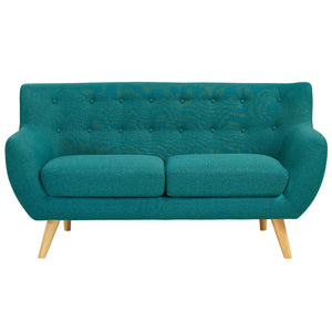 ModwayModway Remark Upholstered Fabric Loveseat EEI-1632 EEI-1632-TEA- BetterPatio.com