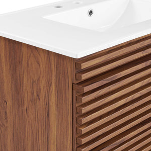 ModwayModway Render 36" Wall-Mount Bathroom Vanity EEI-4436 EEI-4436-WAL-WHI- BetterPatio.com