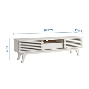 ModwayModway Render 59 TV Stand EEI-2541 EEI-2541-WHI- BetterPatio.com