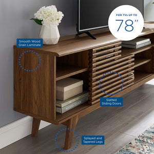 ModwayModway Render 71" Media Console TV Stand EEI-3433 EEI-3433-WAL- BetterPatio.com