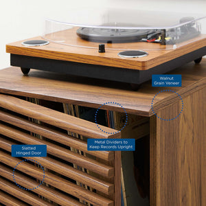 ModwayModway Render Vinyl Record Display Stand EEI-4262 EEI-4262-WAL- BetterPatio.com