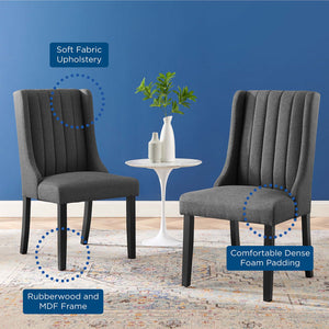 ModwayModway Renew Parsons Fabric Dining Side Chairs - Set of 2 EEI-4245 EEI-4245-GRY- BetterPatio.com